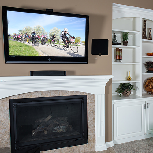 THINTV3M - Amplified Ultra-Thin HDTV Antenna with Signal Meter - Multi-Directional