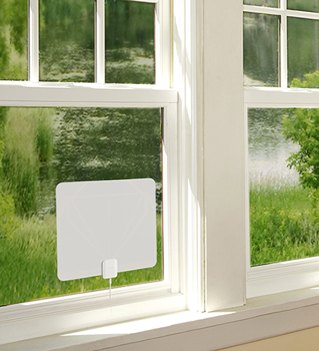 THINTV3M - Amplified Ultra-Thin HDTV Antenna with Signal Meter - Multi-Directional
